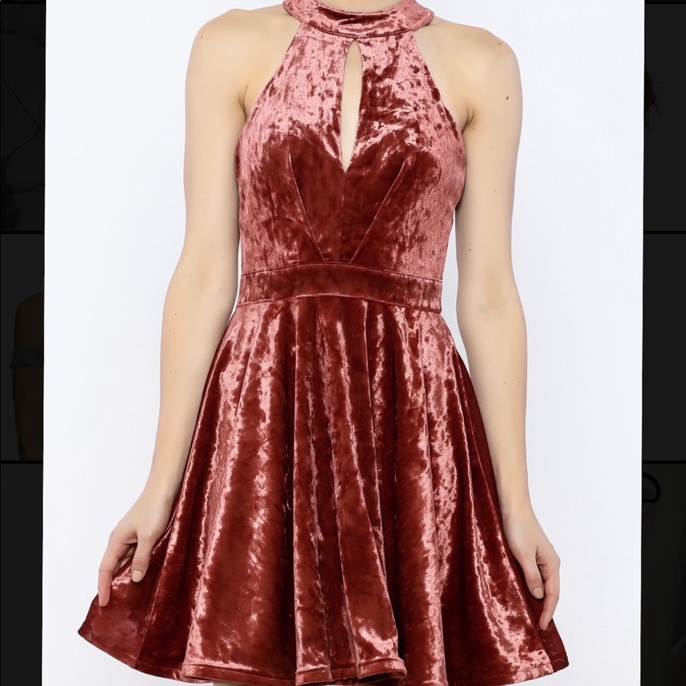 Lisa & Lucy Crushed Red Dress